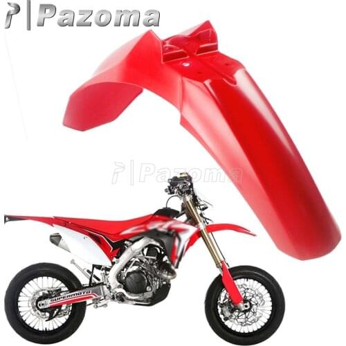 New Red Motocross Front Fender Supermoto Mudguard For Honda CRF450R 2013-2016 CRF250R 2014-2017 MX Enduro Dirt Bike Mud Guards