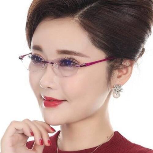 Anti-blue Middle-aged Light Ultra-light Diamond Cutting Reading Glasses, Suitable for Men and Women Anti-fatigue Reading Glasses