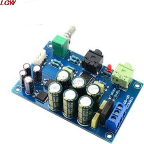 TPA6120 Headphone Amplifier Board HIFI TPA6120A2 Audiophile Headphone Amplifier Board Zero Bottom Noise Kit Finished Board