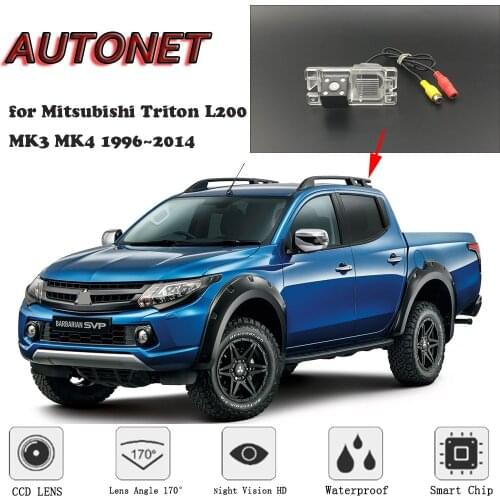 AUTONET HD Night Vision Backup Rear View camera For Mitsubishi Triton L200 Strada Triton CCD/license plate Camera or Bracket