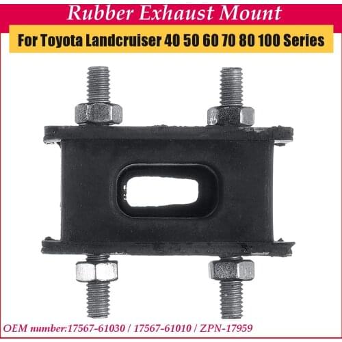 3Pcs Rubber Exhaust Mount Car Exterior Accessories For Toyota 40 60 70 80 100 Series 17567-61030 17567-61010