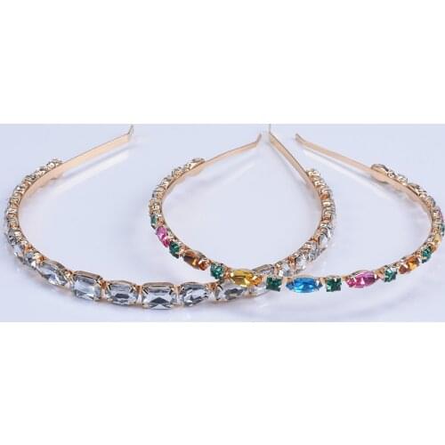 Luxury Crystal Hairbands Women Hair Jewelry Accessories 2019 New Brand ZA Hairbands Femme Japan Style Girls Headbands