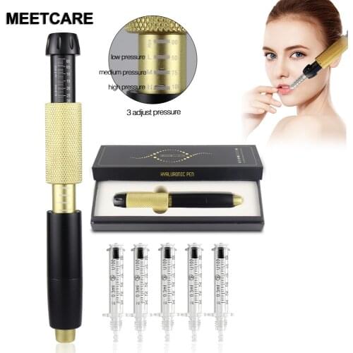 Three Adjust Pressure Hyaluron Pen Lip Injection Hyaluronic Acid Pen Non-needle Atomized Gun for Anti Wrinkle Lip Lifting New