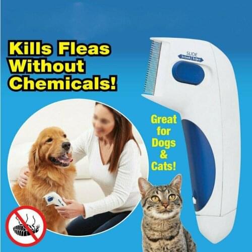 Pet Flea Lice Cleaner Comb Electronic Dog Flea Cleaning Brush Pets Flea Controller Killer Remover Pets Products for Dropshipping