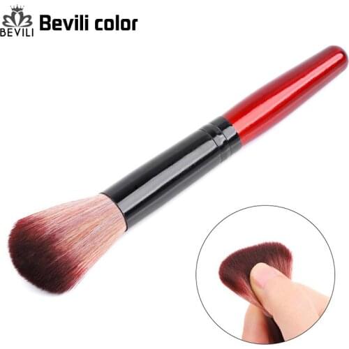 Nail Brush Cleaning Dust Brush Tool Square Metal Handle Nail Art Care Manicure Pedicure Soft Angled Wooden Handle Nail Brushes