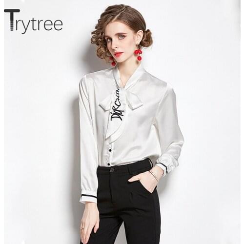 Женские рубашки с вышивкой Trytree China At AliExpress