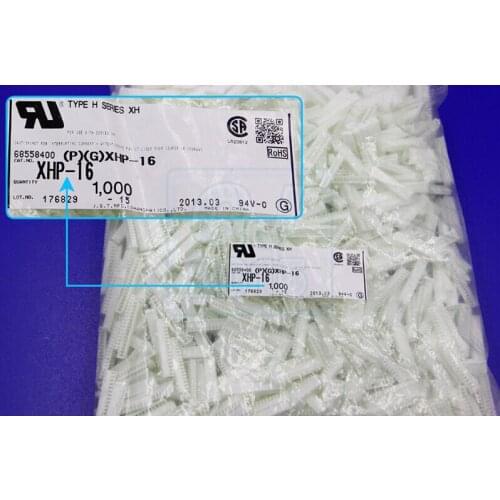 XHP-16 CONN HOUSING 2.5MM XH 16POS housings White color JST Connectors terminals housings 100% new and original parts