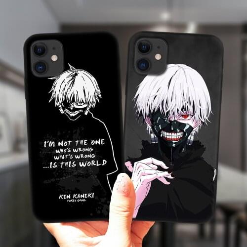 Japan Anime Tokyo Ghoul Kaneki Ken Soft Silicone Cover For iPhone 11 12 Pro XS Max 6S 8 7 Plus X XR 5S SE 2020 12Mini Phone Case
