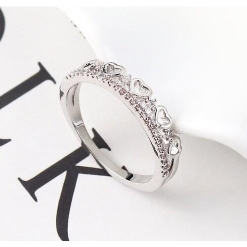 Real Austrian Crystals Brand AAA Zirconia Micro Inlays Fashion Ring for women New Sale Hot Round Se-139284