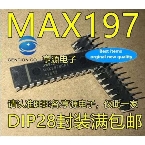 5pcs real photo 100% new and orginal MAX197 MAX197BCNI MAX197ACNI DIP - 28 data acquisition system