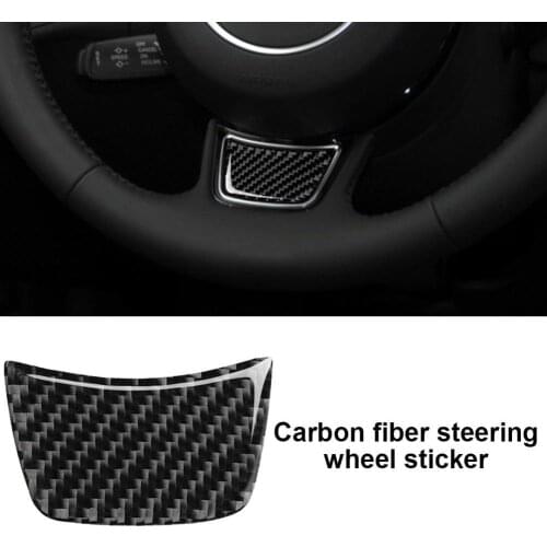 80% HOT SALES Solid Color Carbon Fiber Steering Wheel Sticker for Audi A4L/A6L/A3/Q3/Q5/Q7