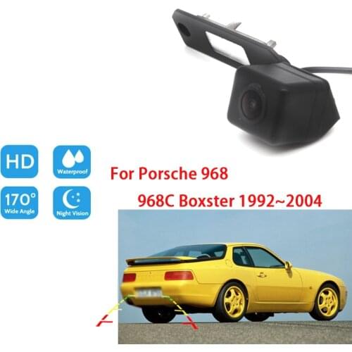 Car Rear View Camera For Porsche 968 968C Boxster 1992 ~ 2004 CCD Full HD Reverse Parking Camera Waterproof high quality RCA