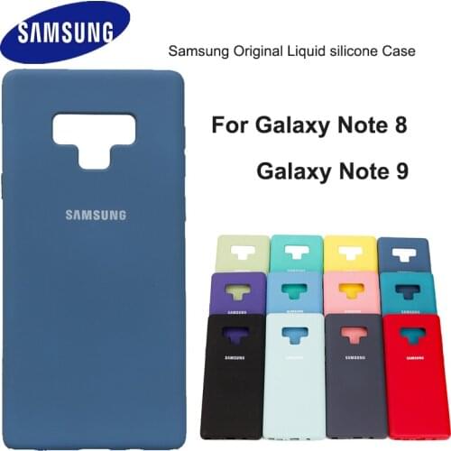 Samsung Galaxy Note 9 Liquid Silicone Case TPU Silky Soft-Touch Shell Cover For Galaxy Note 8 Full Protective Back Cover