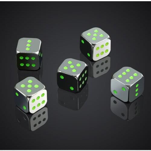 Decor Stacking Set Dice Lamp Charm Kit Accessories Playing Card Poker Table Rpg Astrology Dice Game Dobbelstenen Cube HX50TZ