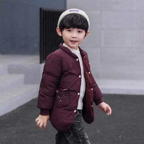 Nanjiren childrens clothing winter childrens cotton clothing middle and small childrens clothing lightweight warm jacket