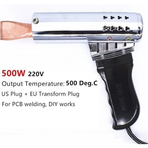500W 220V Electric Soldering Iron High Power External Heating Pure Copper Tip Repair Welding Tools for PCB DIY Works