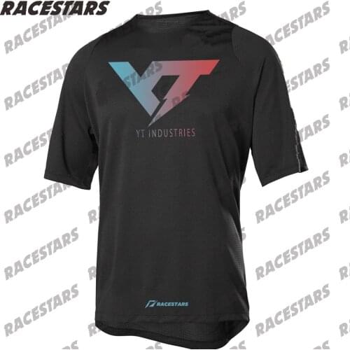 YT 2021 Mens Motocross MTB Jersey Downhill Mountain Enduro Jersey Short Sleeve Cycling Jersey Bike DH Maillot Ciclismo Hombre