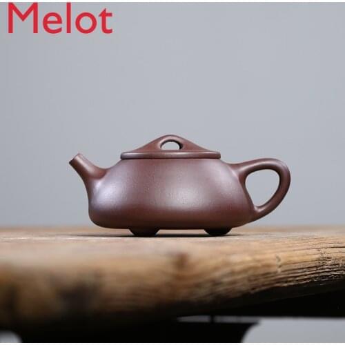 Yixing Clay Teapot Pure Handmade Famous Kung Fu Tea Set Teapot Shipiao Teapot Bamboo Tea Tray Set Home Gift