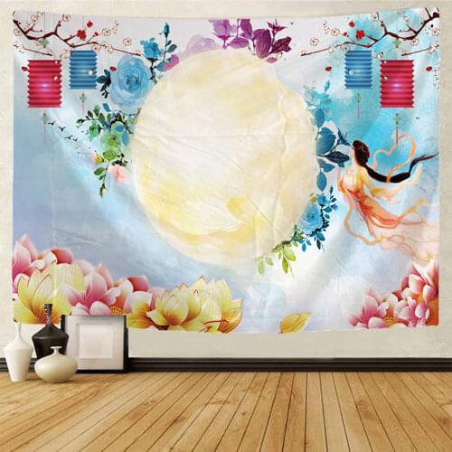 Moonlight Scenery Decoration Tapestry Gypsy Witchcraft Decoration Wall Tapestry Mandala Wall Decoration Tapestry