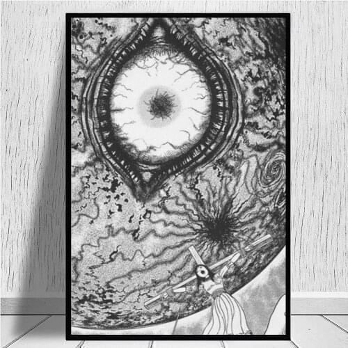 Canvas Paintings and Prints Cartoon Junji Ito-hell Star Wall Art Poster Picture Print Home Living Room Decoration Gift