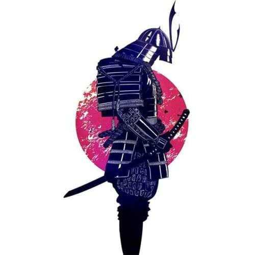 Dawasaru Cool Samurai Graphics Car Decals Suitable for JDM ATV Motorcycle Vinyl Car Assessoires Sticker 13cm* 6.5cm