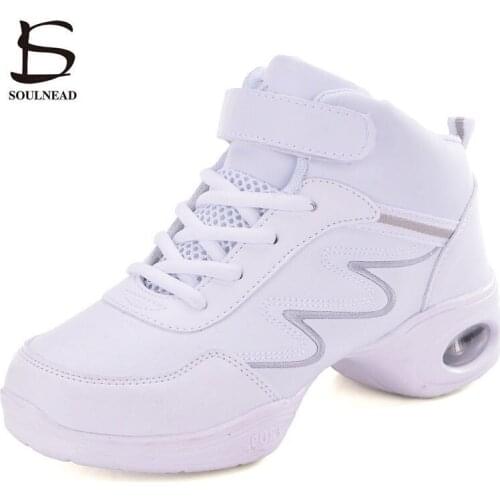 Dance Shoes Women Jazz Shoes Ladies Modern Dancing Shoes PU Outdoor Woman Girls Practice Sports Shoes Female Hip Hop Sneakers