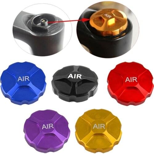 1pc MTB Mountain Road Bike Gas Value Cover Alloy Anti Corrosion Anti-rust Cycling Front Fork Cap Protector Bicycle Parts