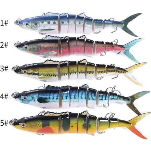 Multi Articulated Fishing Lure Bionic Bait Swimbait Lifelike Eel Tackle