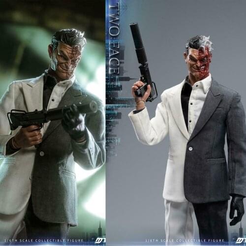 MTOYS MS013 1/6 Double Head Sculpt with Two Face Full Set Male Action Figure Collections 12 inches Toy Pre-sale Item