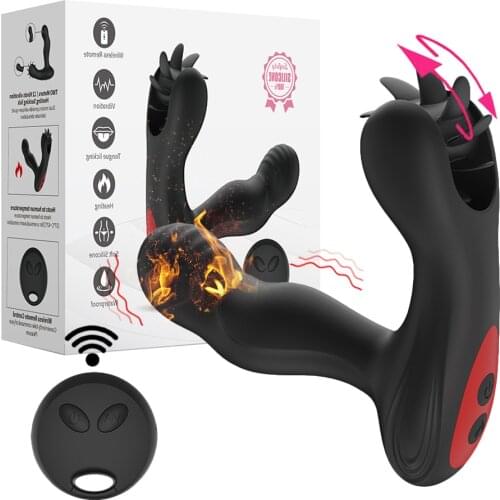 Male Prostate Massage Vibrator Anal Plug Silicone Waterproof Prostata Stimulator Butt Delay Ejaculation Ring Toy For Men