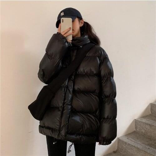 2021 New Winter Regular Solid Coats and Jackets Women Winter Coat Women Elegant Bubble Jacket Full Coat Women