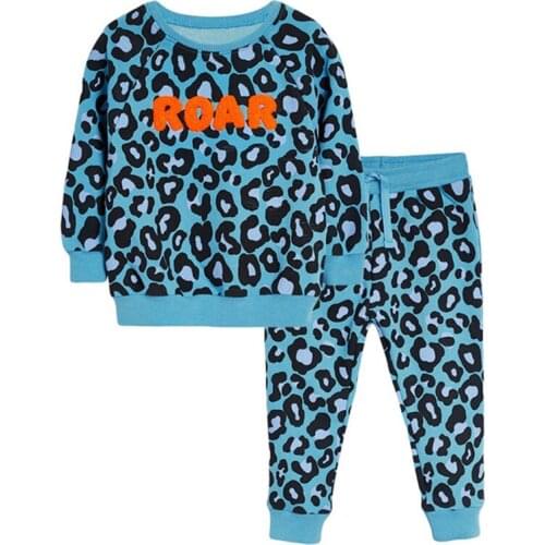 New Casual Homewear For Boys Girls Kids Letter Sweater Tops Outer Trousers 2Pcs Baby Pajamas Set Children Spring Autumn Outfit