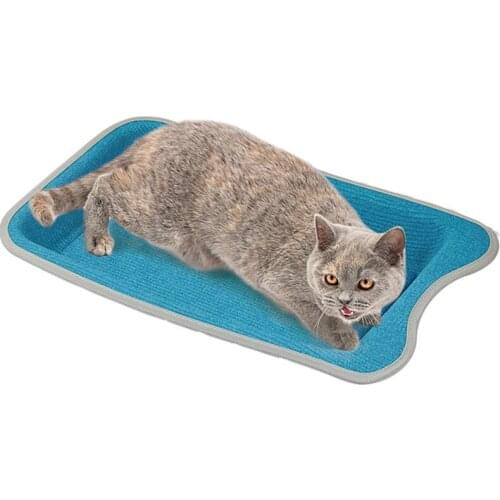 New Cats Claw Tray Cat Scratch Board Catnip Cat Bed Kitten Scratch Board with Catnip Pets Puppy Sleeping Mat Pet Supplies