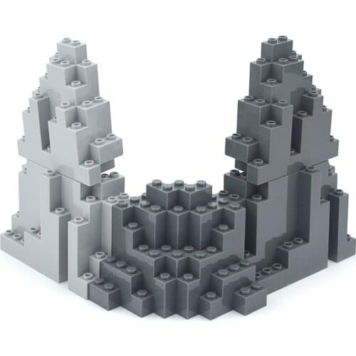 Moc Rock Panel 4x10x6 Rectangular 6082 6083 23996 DIY City Street View Bulk Building Blocks Compatible Assembles Particles Brick