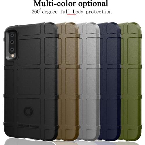 For Samsung Galaxy A7 2018 Case Armor Silicone Rugged Shield Cover For Samsung A9 Pro 2018 A750 Shockproof Protection Case