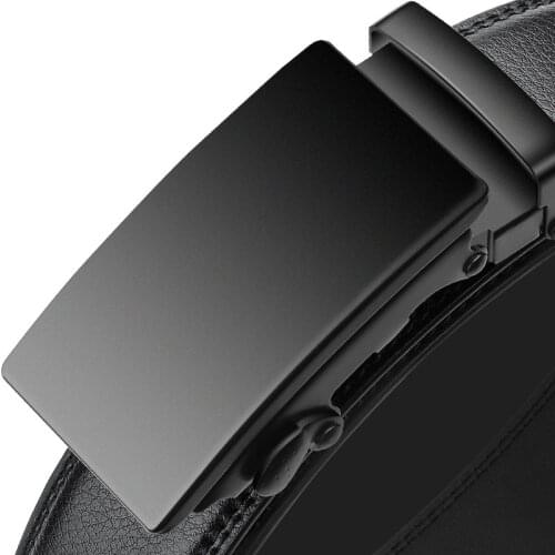 Plus Large Size 130 140 150cm Men Belt Unisex Genuine Leather Belts Women Black Alloy Automatic Buckle Waist Strap Fashion 2021