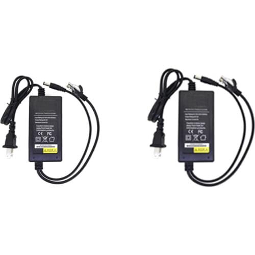 DC 12V2A power adaptor 500mbps internet transmission by 110-220V cord 800m PLC DC 12V power for cctv camera network transmitter