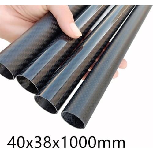 3K carbon fiber tube 40x38 round tube full carbon tube high strength precision hollow 3K carbon tube tube