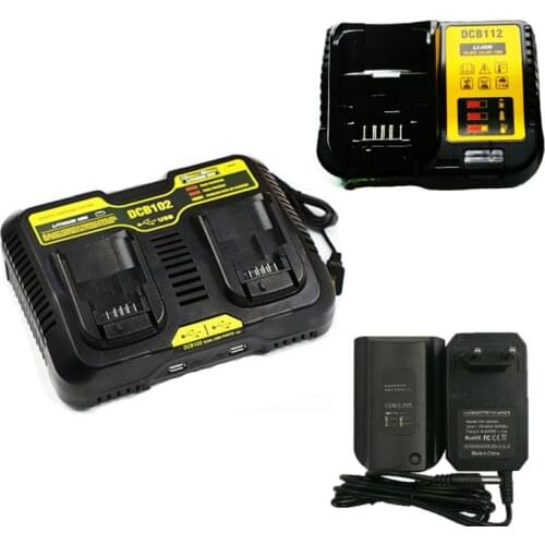 Li-ion Battery Charger DCB112 DCB102 DW1418-MC For DeWalt 10.8V 12V 14.4V 18V DCB101 DCB200 DCB140 DCB105 DCB200 Lithium Battery