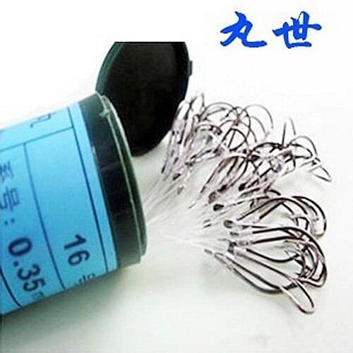 Has Tied about 15-50pc Sharpened Fishing Hooks,Fish Tackle Fish hooks 16 Size options High quality Carbon Steel #8-#28