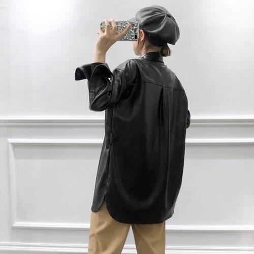 Spring 2020 Jacket Women Autumn Pu Coat Female Korean Clothes Faux Leather Jackets Abrigo Mujer KJ5977