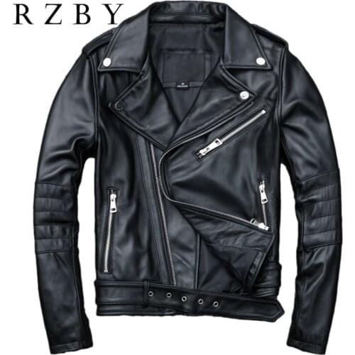 Women Genuine leather jacket for women Real sheep leather jacket Motorcycle jackets Biker jackets xs-3xl RZBY162