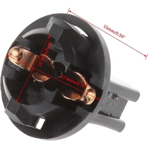 10Pcs T10 Car Light Socket Twist Lock Wedge Instrument Panel Light Bulb Base