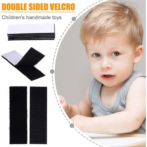 18pcs Self Adhesive Fastener Tape Scrapbooking DIY Craft Stickers Double Sided Strong Fastener Nylon Stickers