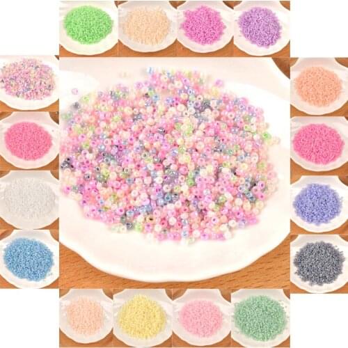 2/3mm 16 Colors cream Czech Seed Spacer Beads Mini Glass Beads Diy Handmade Jewellery Fittings