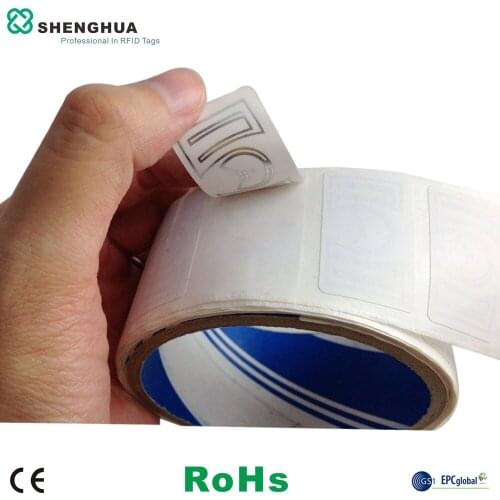 50pcs/lot Cheap Price Programmable Clothing Passive UHF RFID Sticker Tag Paper blank printable For Asset Tracking
