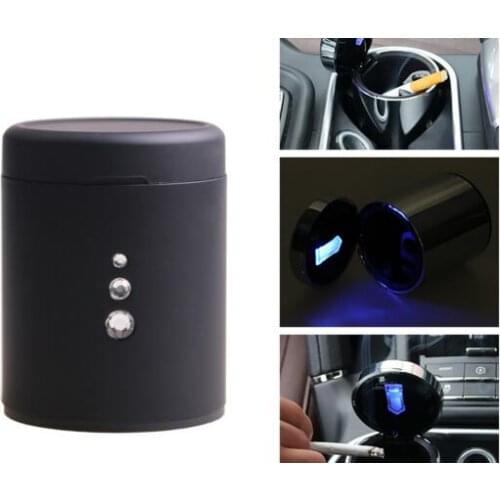 Car Ashtray Auto Travel Cigarette Ash Holder Cup Fashion Led Car Ashtray Portable Car Accessories