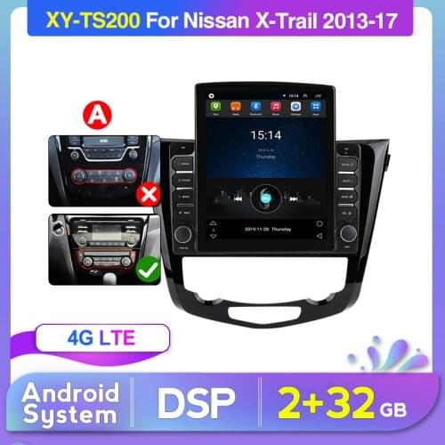 Android usb car radio mp5 For Nissan X-Trail xtrail X Trail 3 T32 2013 - 2017 Qashqai 2 J11wifi 4G let navigation gps car stereo