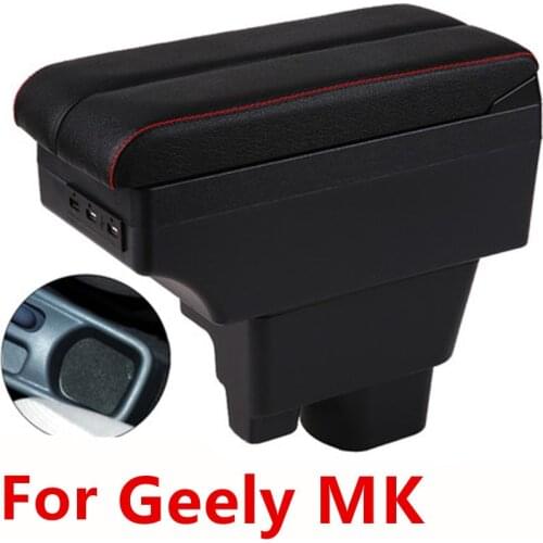 For Geely MK armrest box central Store content Storage box King kong armrest box with USB interface