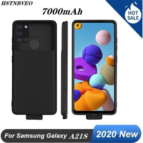 7000mAh Power Bank Battery Charging Cover Power Case for Samsung Galaxy A21S Battery Case Wireless Magnetic Battery Charger Case
